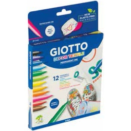 PENNARELLI TESSUTO DECOR TEXTILE 12 COLORI GIOTTO