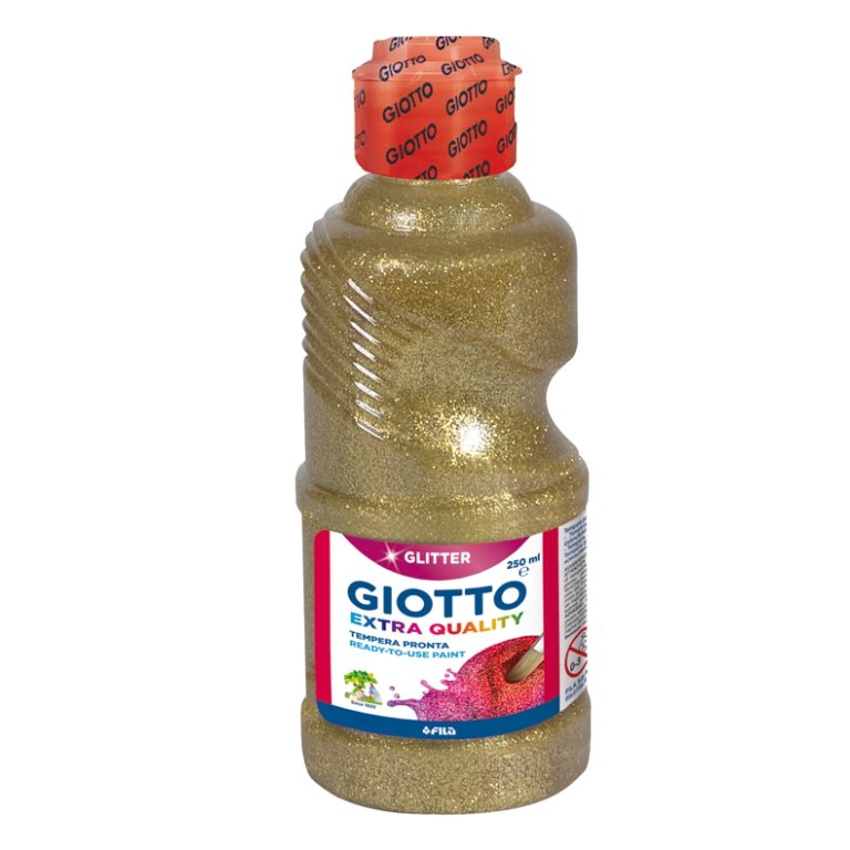 TEMPERA 250ML ORO GLITTER GIOTTO