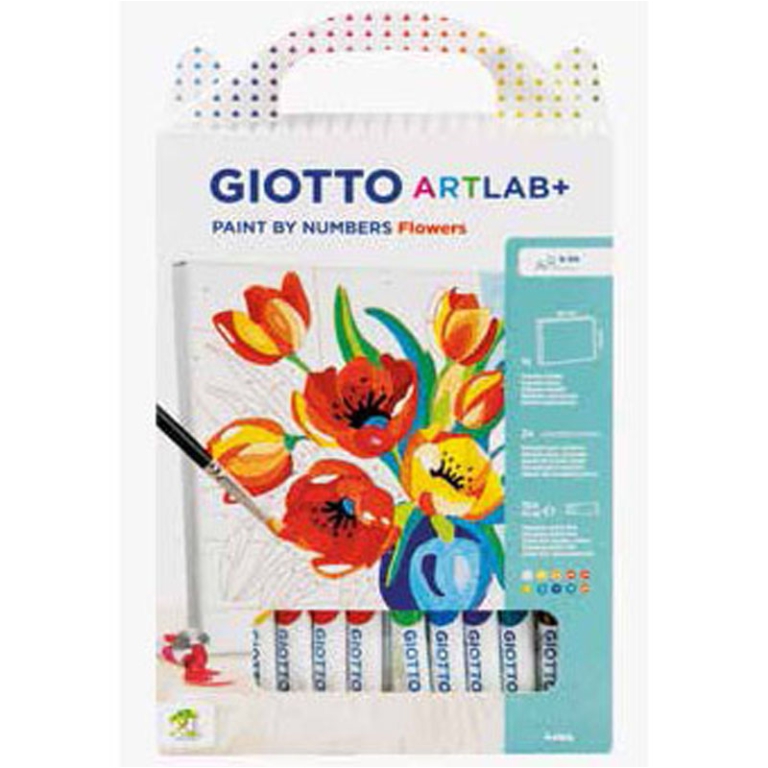 GIOTTO PIXEL PAINT BY NUMBERS FLOWERS ARTLAB+