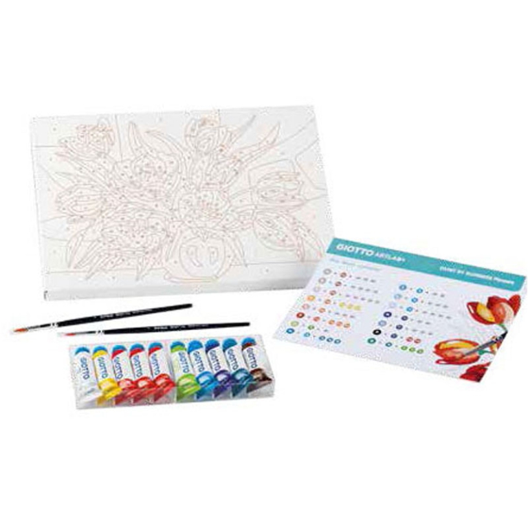 GIOTTO PIXEL PAINT BY NUMBERS FLOWERS ARTLAB+ 2