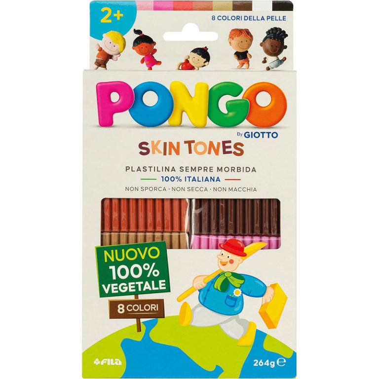 PASTA DA MODELLARE PONGO 8PZX33GR COLORI SKIN