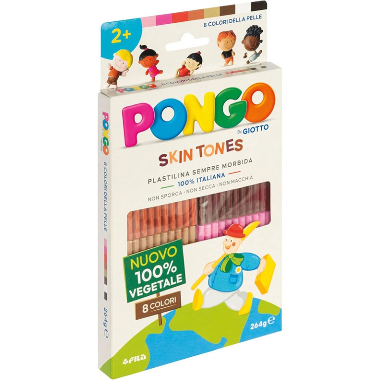 PASTA DA MODELLARE PONGO 8PZX33GR COLORI SKIN 2