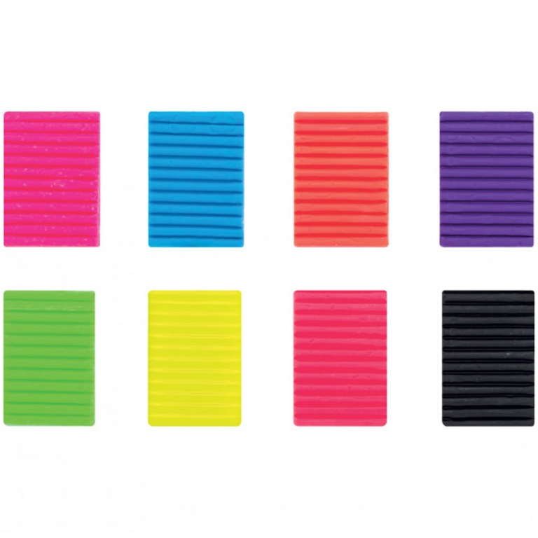 PASTA DA MODELLARE PONGO 8PZX33GR COLORI FLUO 2