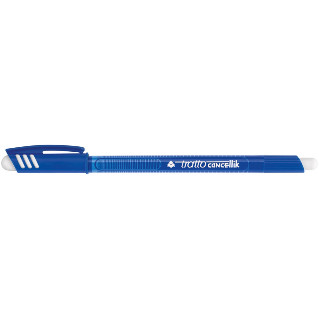 Penna Con Inchiostro Cancellabile Tratto Cancellik - 12 Pz - Blu (f826101)  