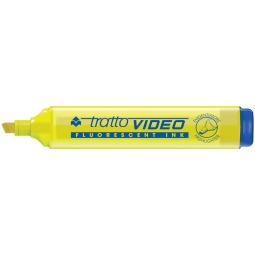 EVIDENZIATORI TRATTO VIDEO GIALLO 12PZ FILA