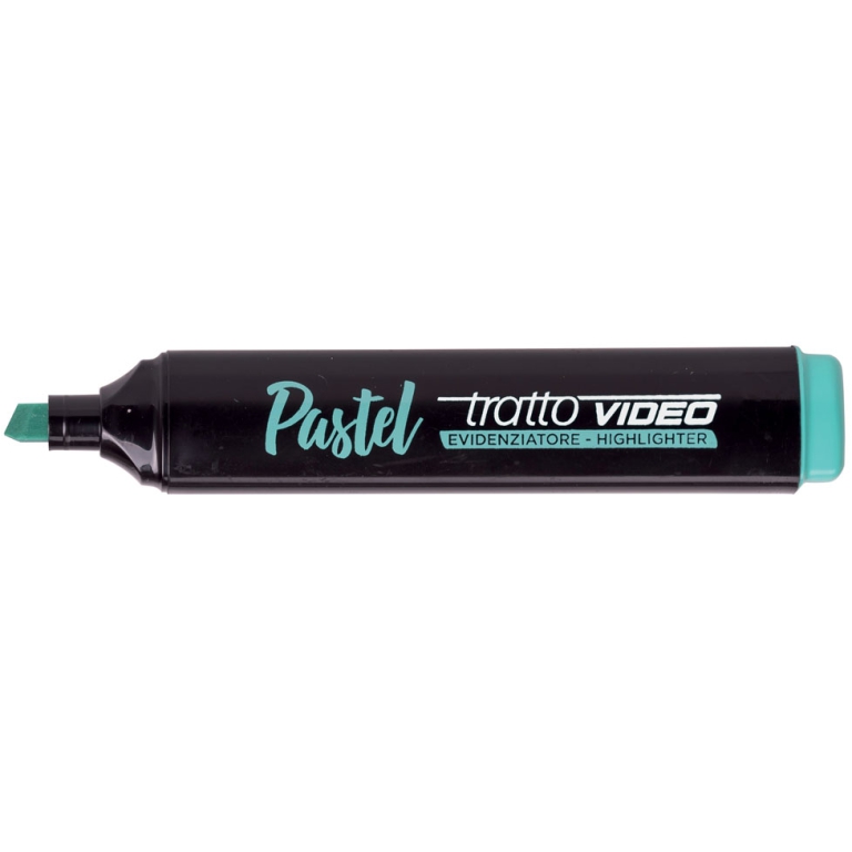 EVIDENZIATORI TRATTO VIDEO VERDE MENTA PASTEL 12PZ 2