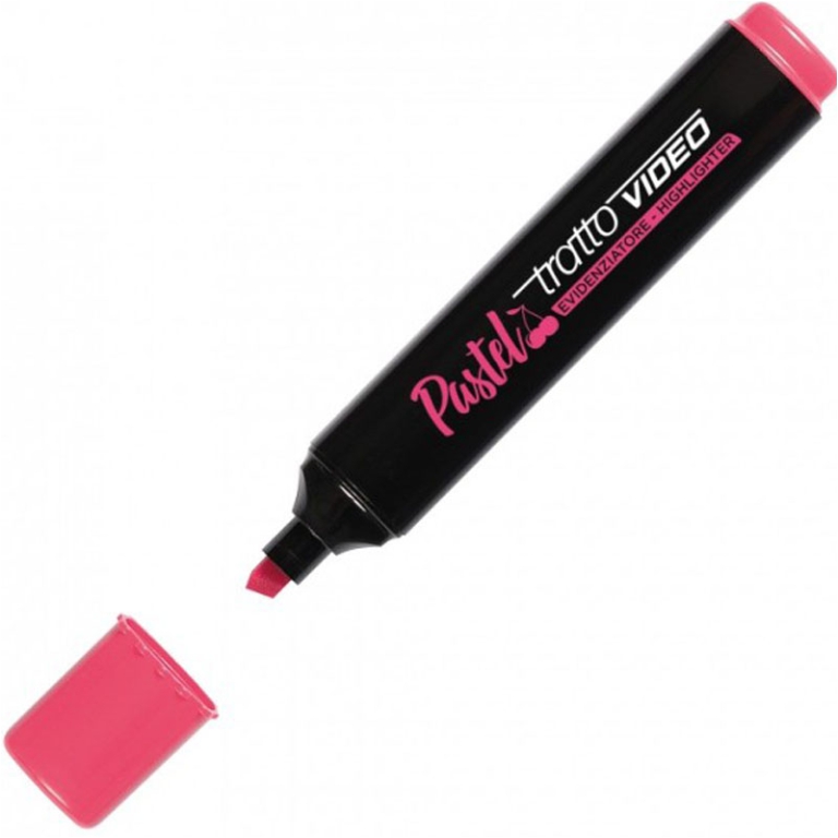 EVIDENZIATORI TRATTO VIDEO ROSSO CILIEGIA 12PZ 2