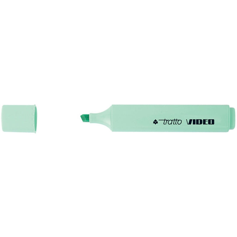 EVIDENZIATORI TRATTO VIDEO VERDE PASTEL 12PZ