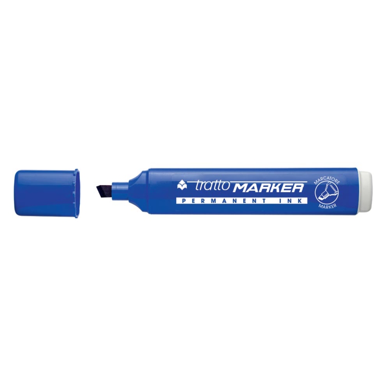 TRATTO MARKER BLU 12PZ PENNARELLO SCALPELLO