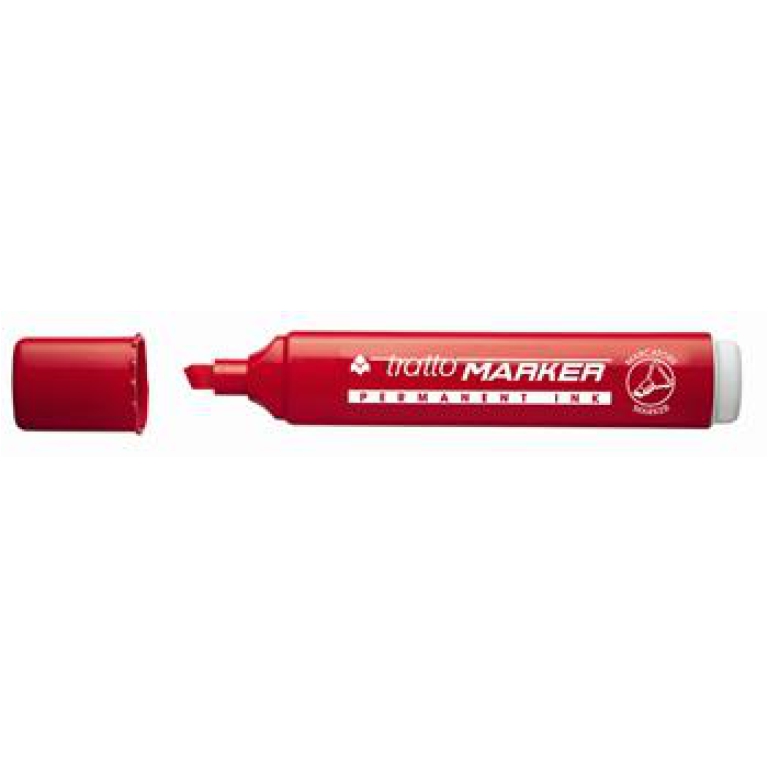 TRATTO MARKER ROSSO 12PZ PENNARELLO SCALPELLO