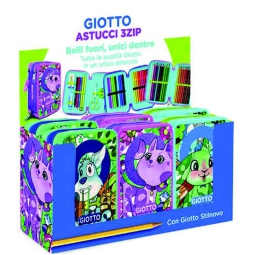 ASTUCCIO GIOTTO 3 ZIP 18+18 FILA STILNOVO