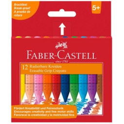 PASTELLI CERA TRIANGOLARI GRIP 6CF 12 COLORI