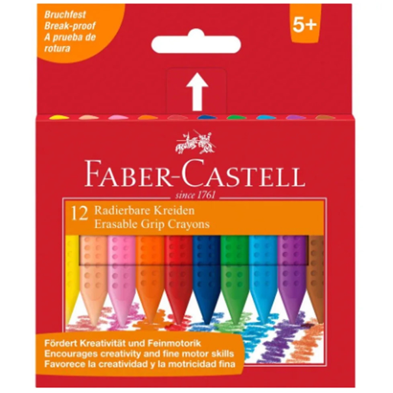 PASTELLI CERA TRIANGOLARI GRIP 6CF 12 COLORI