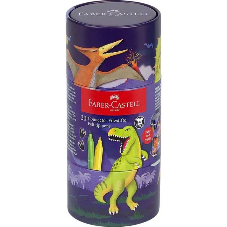 SET DINOSAURO LATTA 20PZ PENNARELLI CONNECTOR 2