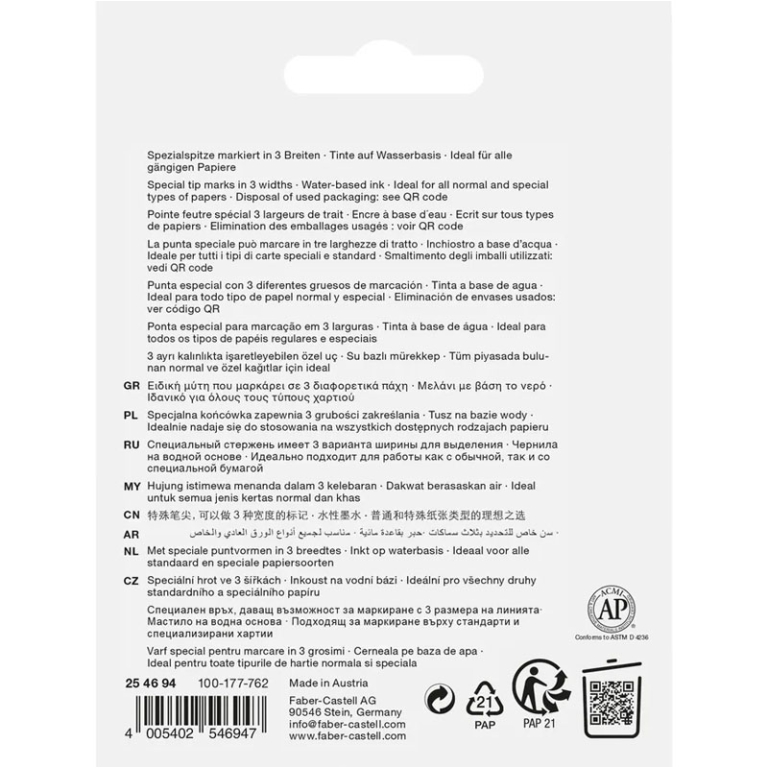 EVIDENZIATORI GLASSY 4PZ PASTEL FABER 3