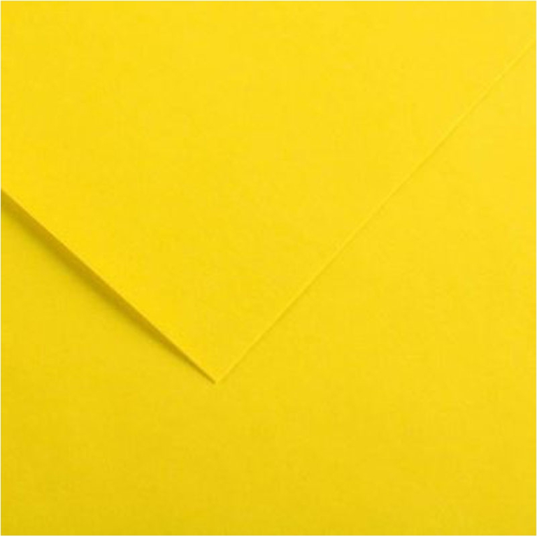 FOGLI DISEGNO A4 220GR 50FG GIALLO CANARINO COLORLINE