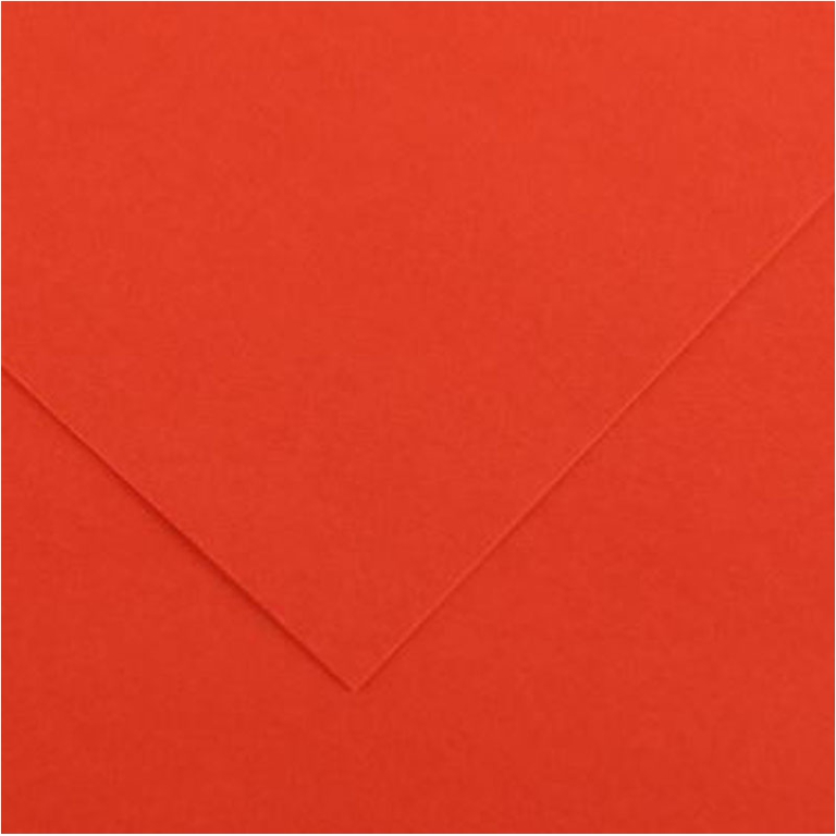 FOGLI DISEGNO A4 220GR 50FG ROSSO VIVO COLORLINE