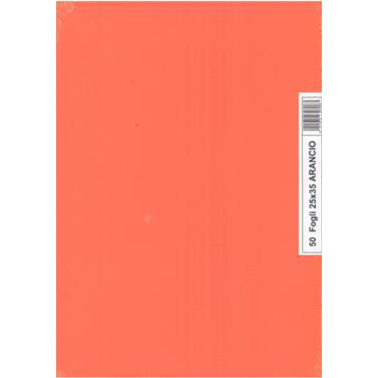 FOGLI DISEGNO 25X35 220GR 50FG ARANCIO L/R