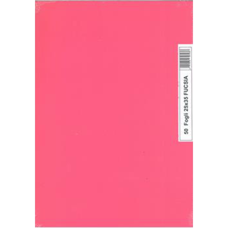 FOGLI DISEGNO 25X35 220GR 50FG FUCSIA L/R