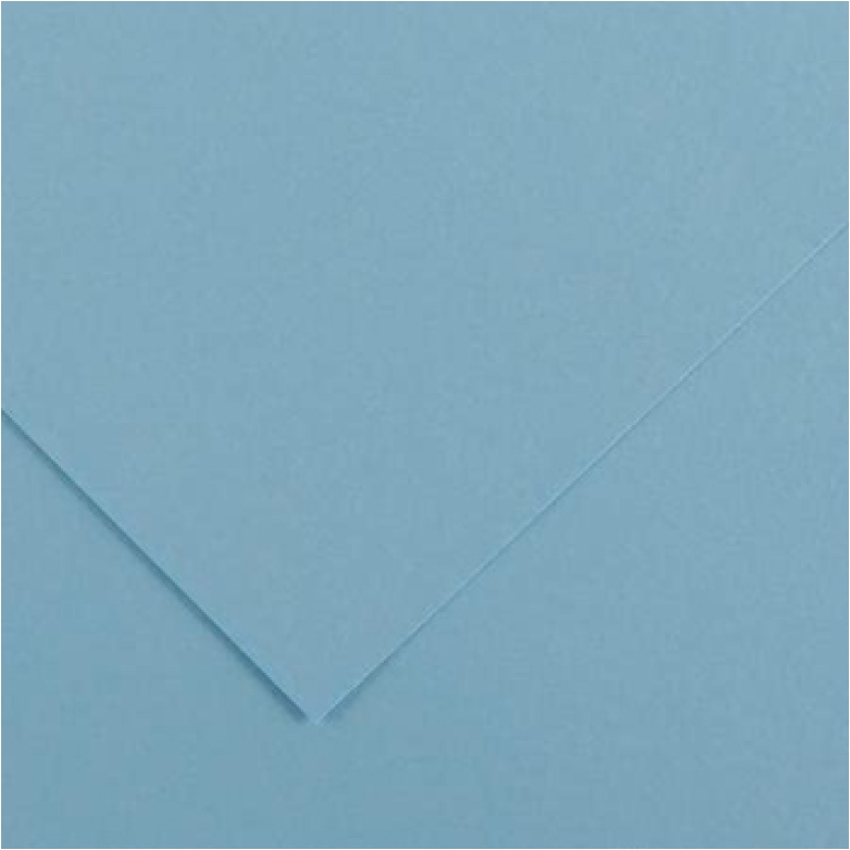 FOGLI DISEGNO 50X70 220GR 25FG BLU CIELO COLORLINE