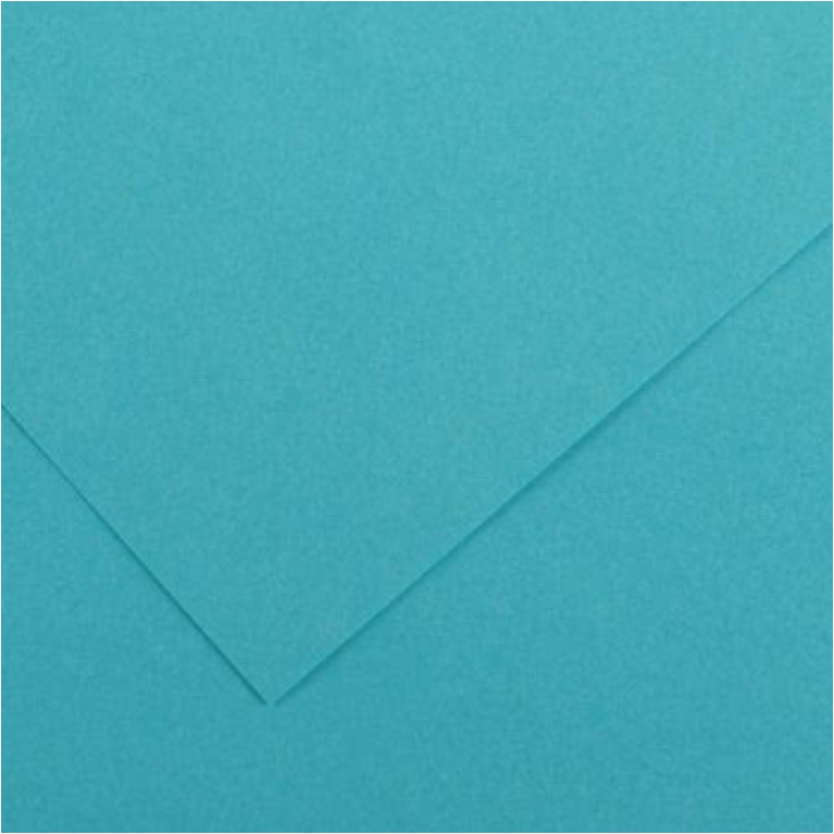 FOGLI DISEGNO 50X70 220GR 25FG TURCHESE COLORLINE