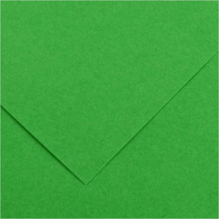 FOGLI DISEGNO 50X70 220GR 25FG VERDE BRILLA COLORL