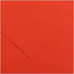 FOGLI DISEGNO 50X70 220GR 25FG ROSSO VIVO COLORLIN