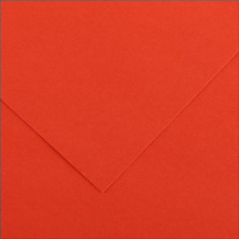 FOGLI DISEGNO 50X70 220GR 25FG ROSSO VIVO COLORLIN
