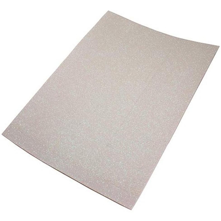 EVA FOAM CREPP 2MM 40X60 BIANCO GLITTER 10FG