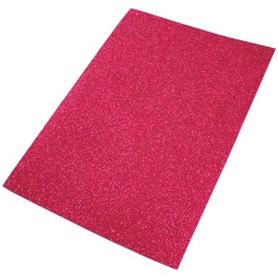 EVA FOAM CREPP 2MM 40X60 FUCSIA GLITTER 10FG