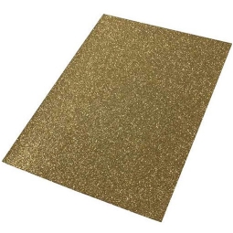 EVA FOAM CREPP 2MM 40X60 ORO GLITTER 10FG