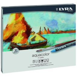 LYRA AQUACOLOR SET 24PZ  SCATOLA METALLO