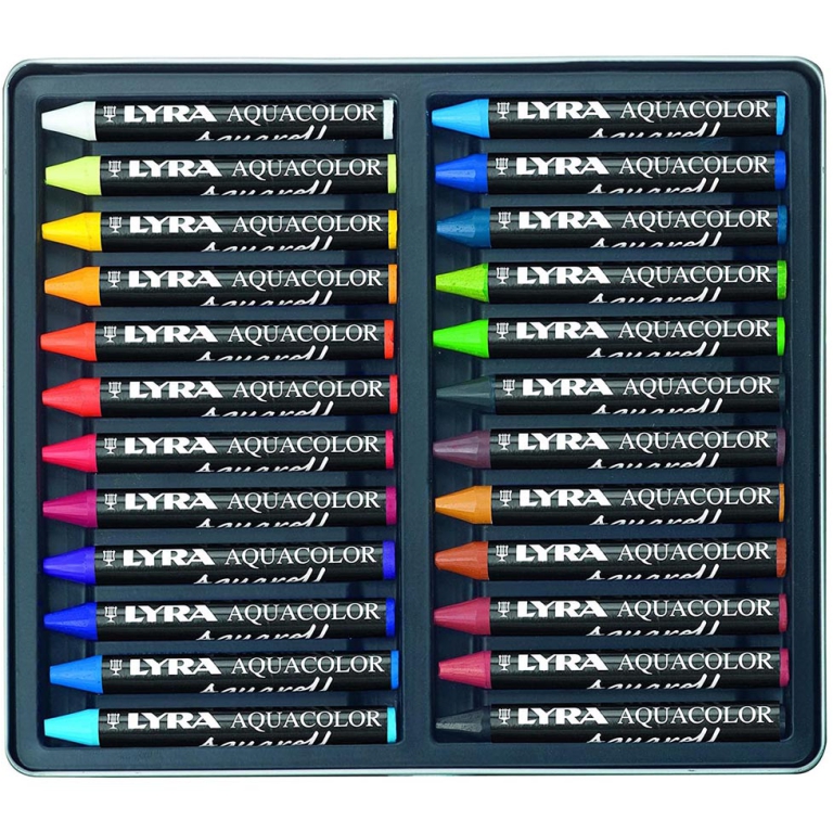 LYRA AQUACOLOR SET 24PZ  SCATOLA METALLO 2