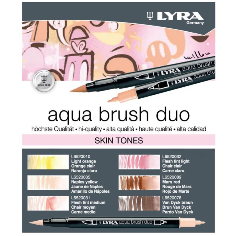 AQUA BRUSH DUO 6 COLORI SKIN ACQUERELLABILI 2