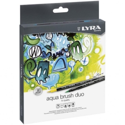 AQUA BRUSH DUO 24 COLORI PENNARELLI ACQUERELLABILI