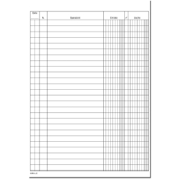 REGISTRO LIBRO CASSA A5  100PG