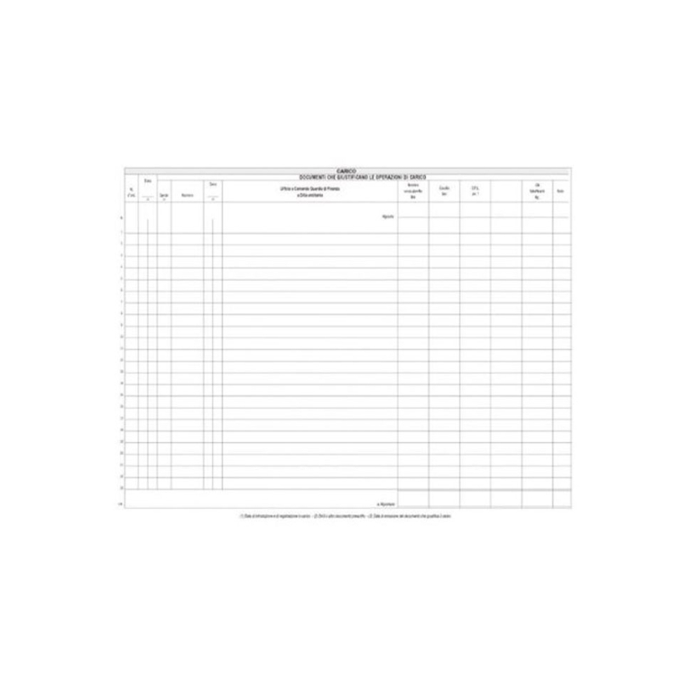 RG CARICO SCARICO OLI MINERALI MOD.B STAZIONI SERV