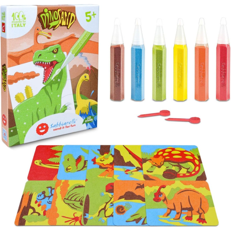 SABBIARELLI MIDI KIT DINO SAND 5+