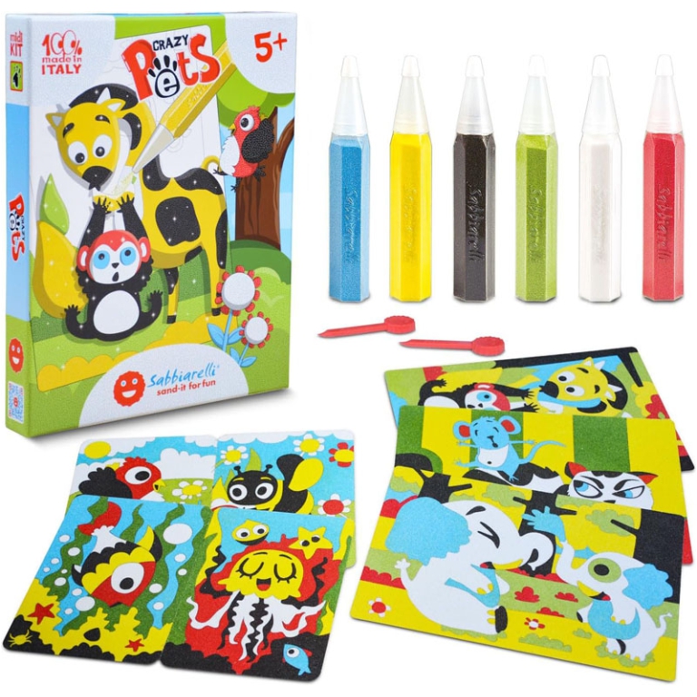 SABBIARELLI MIDI KIT     CRAZY PETS 5+
