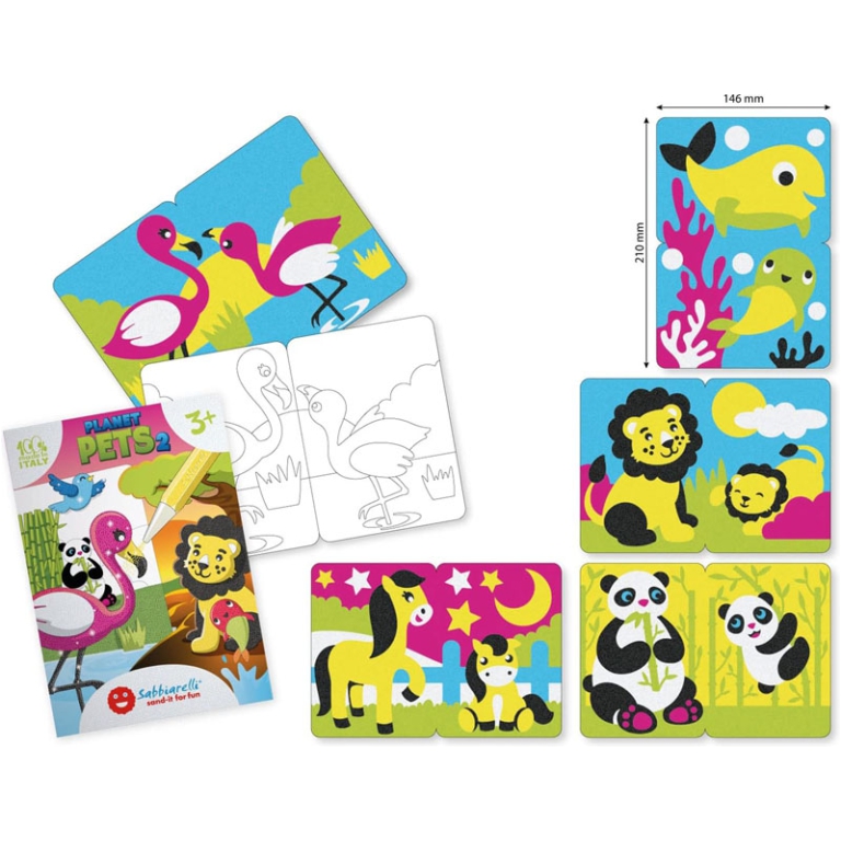 SABBIARELLI MIDI KIT     PLANET PETS 2 3+ 3