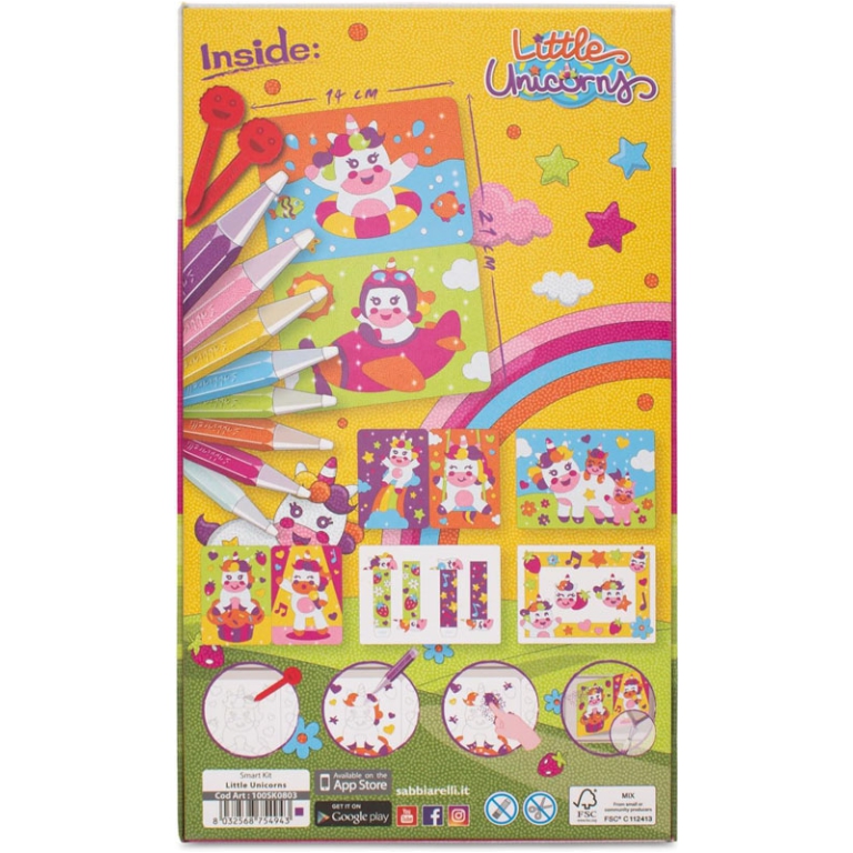SABBIARELLI SMART KIT    LITTLE UNICORN 3+ 5