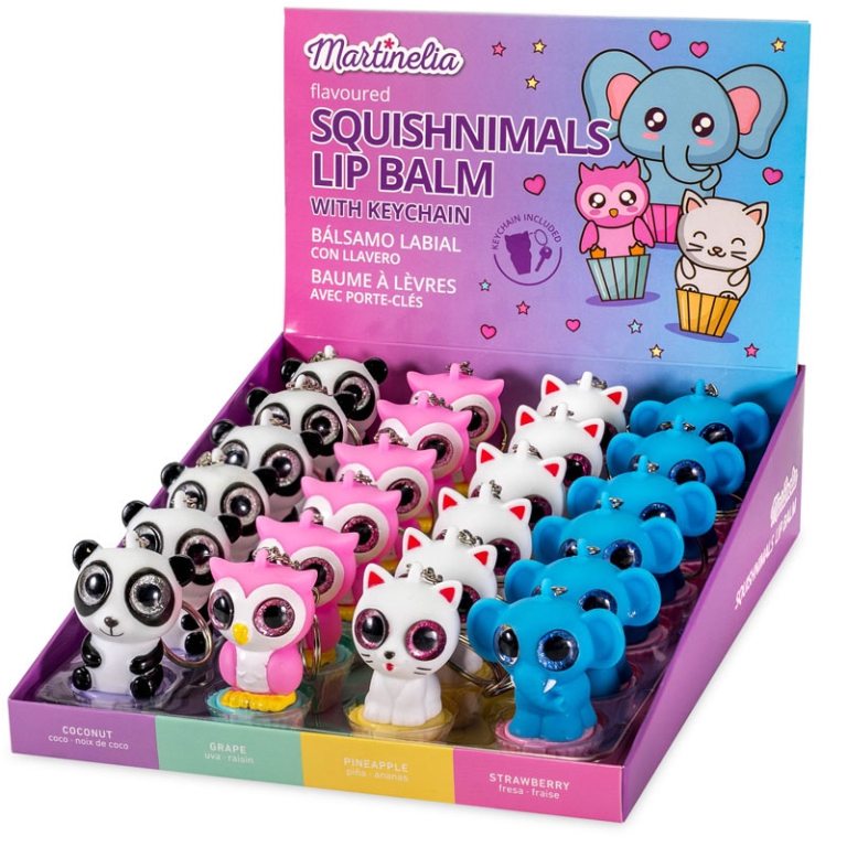 MARTINELIA BALSAMO LABBRA SQUISHNIMALS 24PZ EXPO