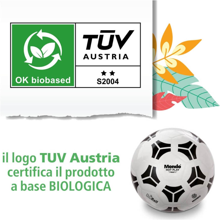 PALLONE TANGO HOT PLAY BIANCO/NERO BIO SGONFIO 2