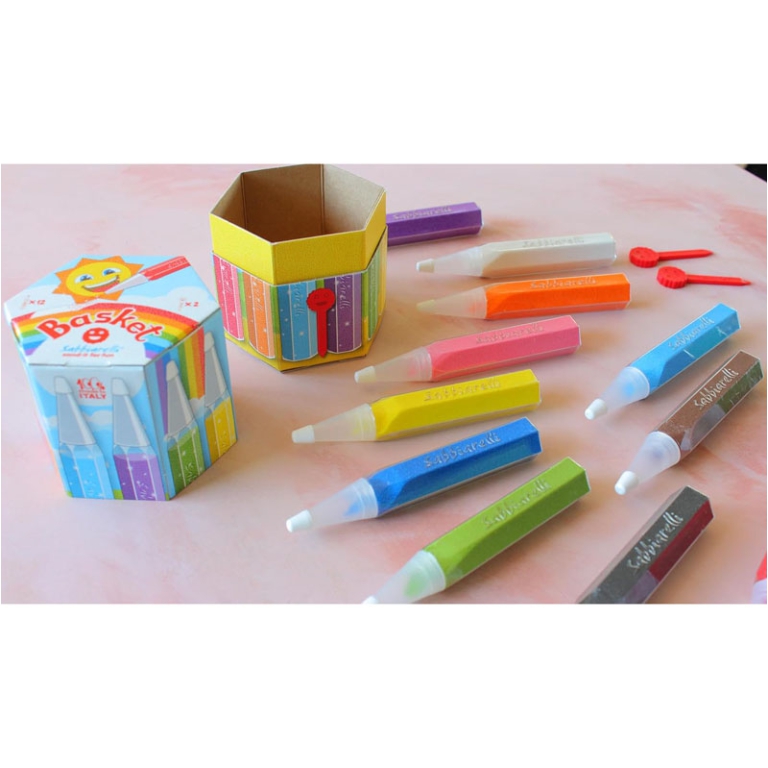 SABBIARELLI BASKET 12    MULTICOLOR REFILL DA 50GR 2