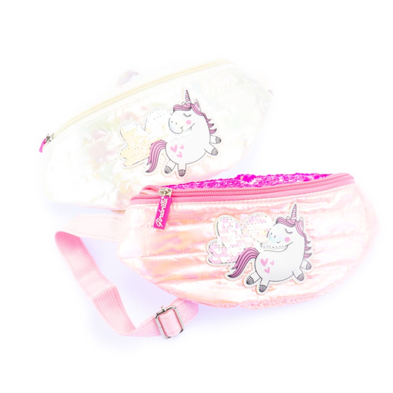 MARSUPIO UNICORNO CON PAILETTES GIRABRILLA 2