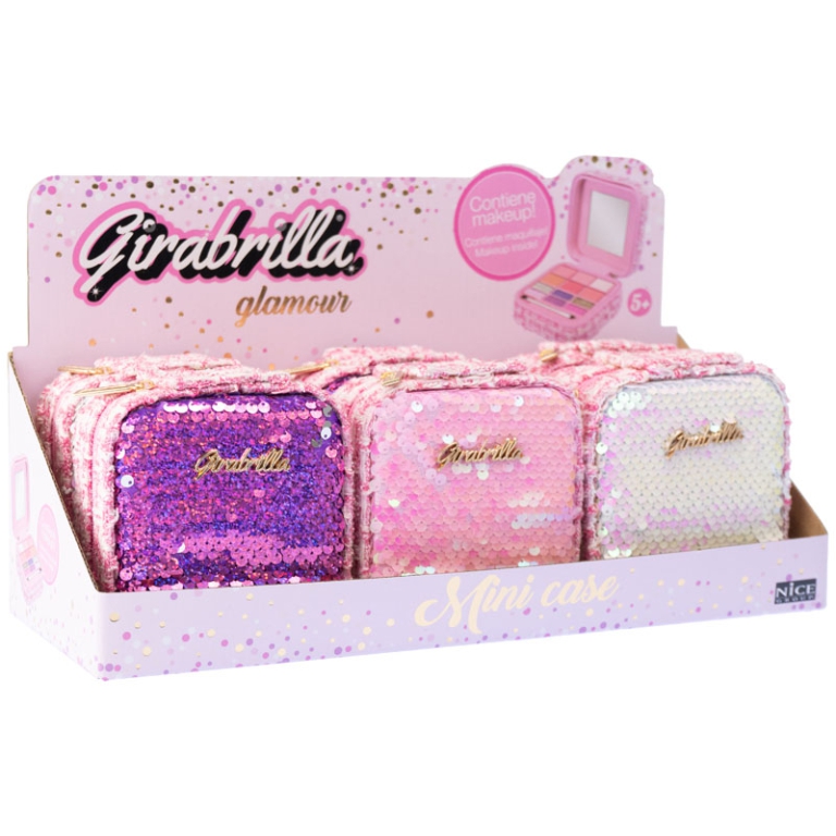 MINI CASE CON PAILETTES 30CM GIRABRILLA