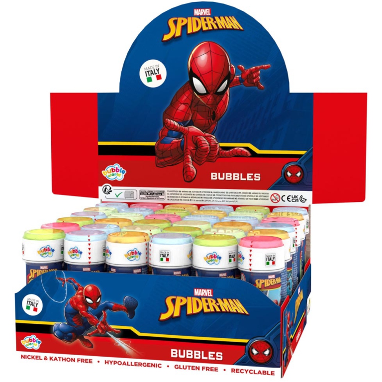 BOLLE SAPONE 60ML 36PZ SPIDERMAN 2