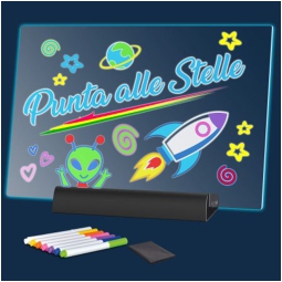LAVAGNA LED MULTICOLORE CANCELLABILE PRO MAX