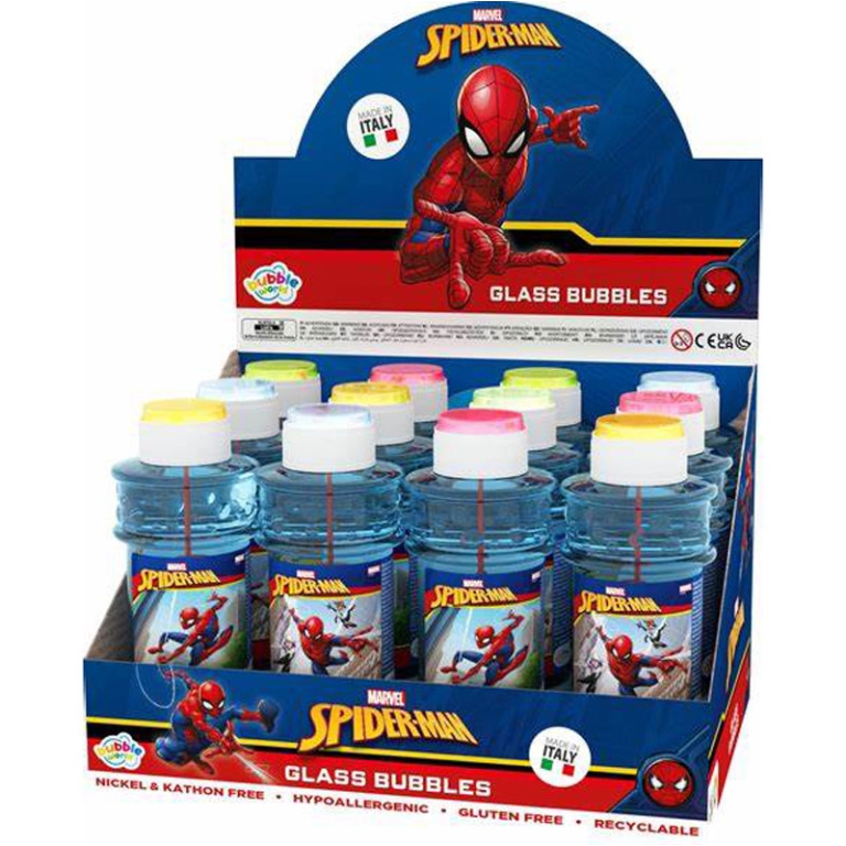 BOLLE SAPONE MAXI 175ML SPIDERMAN 12PZ 2