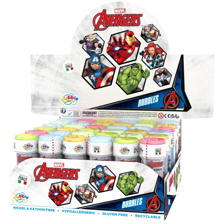 BOLLE SAPONE 60ML 36PZ AVENGERS 2
